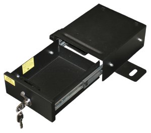 Jeep Wrangler LJ Underseat Drawer - Front Driver Side - Tuffy Products - Flip Seat W/ Keyed Lock - Black - `03-`06